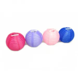20 Lampions 6-7 cm bunt mit Halter Ersatz Lampions Aussen Innen für Garten Lichterketten
