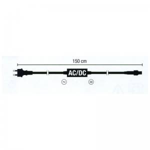 MK 001-011 Anschlusskabel Schwarz Schuko-Stecker für LED-Produkte System IP 67 Quick Fix