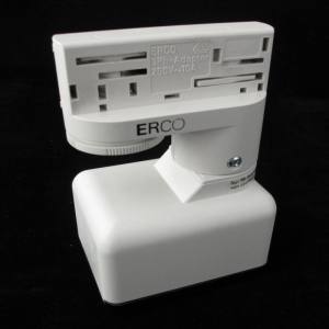 ERCO 79023 3Phasen Adapter mit Schukosteckdose Weiss