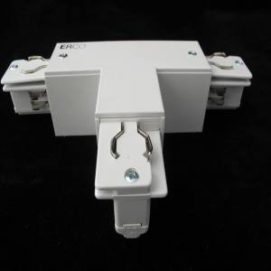 ERCO 79308 T-Verbinder für 3 Phasen Stromschiene Weiss Schutzleiter Rechts