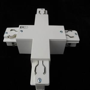 ERCO 79310 Kreuzverbinder für 3 Phasen Stromschiene Weiss