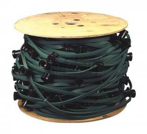 Illu Lichterkette 100 Meter mit 99 Fassungen E 27 Fertig montierte Lichterkette