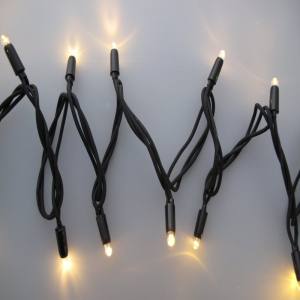 MK 019-310 LED Profi Lichterkette 230 V - 20 M schwarzes  Kabel - 120 LED - Warmweiss LED - Koppelbares System IP 67