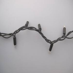 MK 019-368 LED Profi Lichterkette 230 V - 8 M schwarzes  Kabel - 160 LED - Warmweisse LED - Koppelbares System IP 67