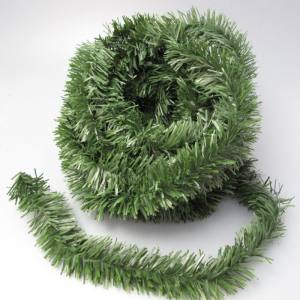 IKu Grüne Tannengirlande Weihnachtsgirlande 10 Meter Länge 6 cm Durchmesser
