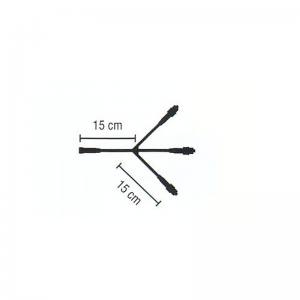MK 001-125 Verteilerkabel 3 Ausgänge Schwarz für LED-Produkte System IP 67