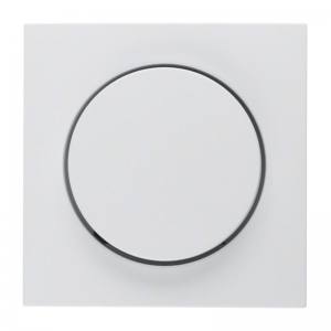 Berker 11371909 Zentralstück mit Knopf Drehdimmer polarweiß matt