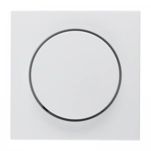 Berker 11378989 Zentralstück mit Knopf für Drehdimmer polarweiß glänzend