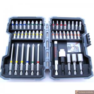 Bosch Bitsatz Steckschlüsselsatz 43 Teile Schrauberbit-Set mit Schnellwechseluniversalhalter