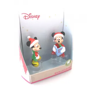 Bullyland Disney Geschenkbox mit 2 Figuren Christmas Micky und Minnie