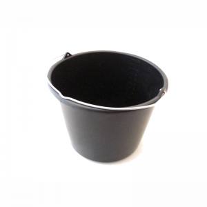 Cimco 131435 Baueimer 12 Liter schwarz verstärkter Boden mit Bügel 5mm