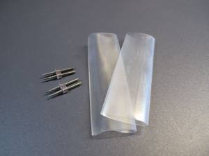 Einspeise Verbinder für LED SMD Lichtschlauch 5x8 mm klar mit Zubehör