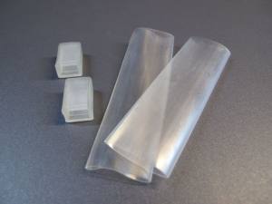 Endkappen für LED SMD Lichtschlauch 5x8 mm klar mit Zubehör
