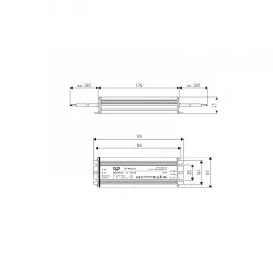 EVN SLD6712036 Netzgerät 12V DC 35 Watt IP67 Dimmbar mit Phasenabschnitt