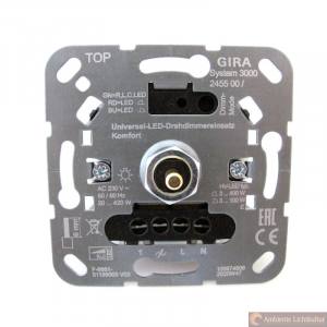 GIRA 245500 Uni-LED-Drehdimmeinsatz Komfort S3000