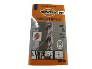HAWERA Hammerbohrer PowerLSPplus 6.0 x 165/100 mm 10 Stück Pack