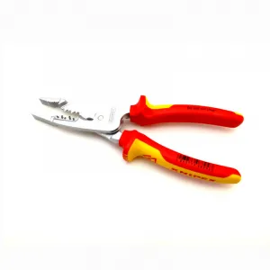 Knipex 13 76 200 ME Multifunktions-Elektrikerzange metrisches Modell isoliert VDE-geprüft verchromt 200 mm