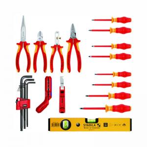 Knipex Werkzeugkoffer Robust Polypropylen-Koffer 24-tlg 002134HLS2
