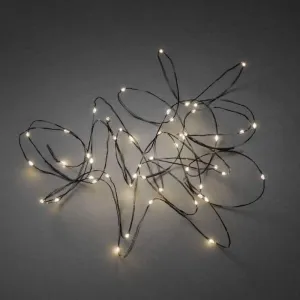 Konstsmide 6386-100 LED Micro Lichterkette 50 LED 9,9 Meter dunkles Draht