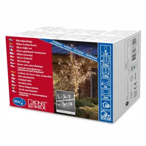 Konstsmide 2366-003 LED Lichterkette 80 warmweisse LED 8,95 Meter LED klares Kabel Aussen Lichterkette