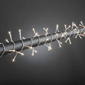 Konstsmide 2366-003 LED Lichterkette 80 warmweisse LED 8,95 Meter LED klares Kabel Aussen Lichterkette