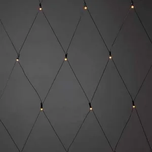 Konstsmide 3788-100 LED Lichternetz 2,5x1,5 Meter 120 LED Aussen Beleuchtung