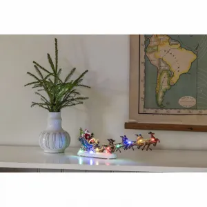 Konstsmide 4205-000 LED-Szenerie Weihnachtsmann mit Schlitten