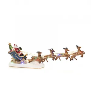 Konstsmide 4205-000 LED-Szenerie Weihnachtsmann mit Schlitten
