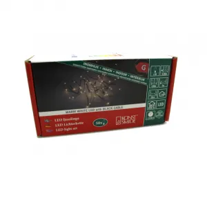 Konstsmide 6386-100 LED Micro Lichterkette 50 LED 9,9 Meter dunkles Draht