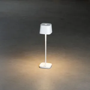 Konstsmide Capri Mini USB-Tischleuchte weiss 7829-250 dimmbar Farbtemperatur 2200K/3000K