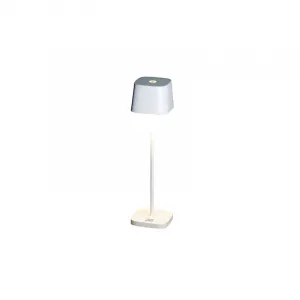 Konstsmide Capri Mini USB-Tischleuchte weiss 7829-250 dimmbar Farbtemperatur 2200K/3000K