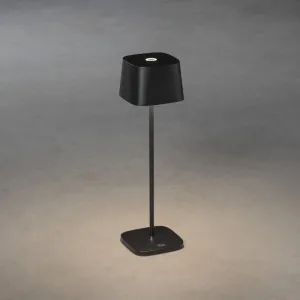 Konstsmide Capri USB-Tischleuchte Schwarz 7814-750 dimmbar Farbtemperatur 2700K/3000K