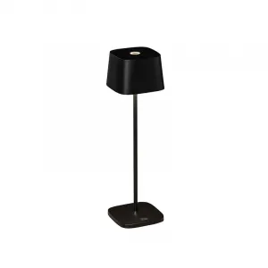 Konstsmide Capri USB-Tischleuchte Schwarz 7814-750 dimmbar Farbtemperatur 2700K/3000K