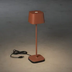 Konstsmide Capri USB-Tischleuchte terrakotta 7814-960 dimmbar Farbtemperatur 2700K/3000K