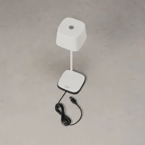 Konstsmide Capri USB-Tischleuchte Weiss 7814-250 dimmbar Farbtemperatur 2700K/3000K