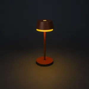 Konstsmide Lyon Tischleuchte terracotta 7830-960 dimmbar Farbtemperatur 2700K/3000K/4000K + RGB