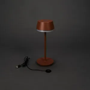 Konstsmide Lyon Tischleuchte terracotta 7830-960 dimmbar Farbtemperatur 2700K/3000K/4000K + RGB