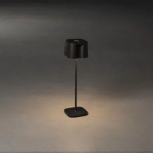 Konstsmide Nice USB-Tischleuchte schwarz 7818-750 dimmbar Farbtemperatur 2700K/3000K 3 Beleuchtungsmodi
