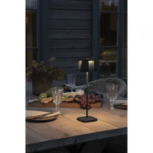 Konstsmide Nice USB-Tischleuchte schwarz 7818-750 dimmbar Farbtemperatur 2700K/3000K 3 Beleuchtungsmodi