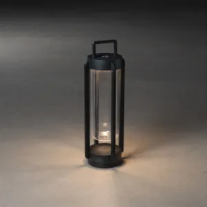 Konstsmide Otranto USB Laterne schwarz 7823-750 dimmbar 44 cm Farbtemperatur 2700K/3000K 150lm
