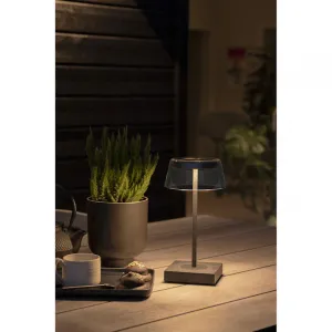 Konstsmide Scilla USB-Tischleuchte schwarz 7816-750 dimmbar Farbtemperatur 2700K/3000K Designerleuchte Glaskappe