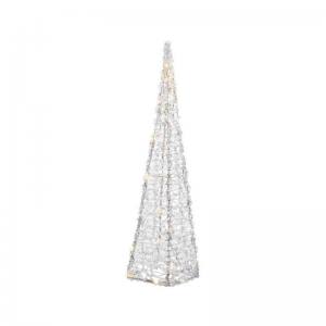 Lumineo 491782 LED Acryl Pyramide 118 cm - 80 warmweisse LED - Aussen Dekoration