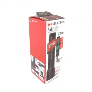 LEDLENSER 503028 LED-Taschenlampe P6R Core und Wera Schraubendreher mit Bits