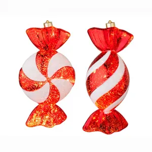 Lumineo 029632 LED Bonbon Candy 32x19x4 cm 10 Micro LED Batteriebetrieb