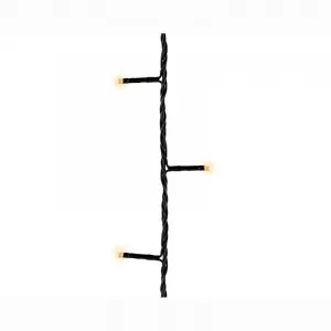 Lumineo 494265 LED Lichterkette 27 Meter 360 warmweisse LED schwarzes Kabel Timer und Dimmer