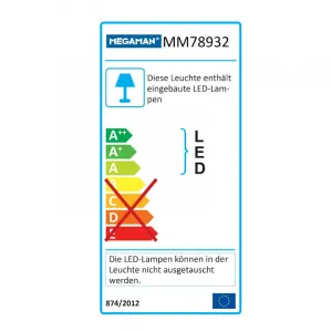 Megaman MM78932 MARCO Mini Dual Beam weiss 3-Phasen  LED Strahler 12W 2800K