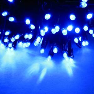 MK 019-359 LED Profi Lichterkette 230 V - 20 M schwarzes  Kabel - 120 LED - Blaue LED - Koppelbares System IP 67