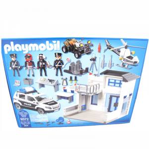 PLAYMOBIL 9372 City Action - Polizeistation mit Hubschrauber und Polizeifahrzeug