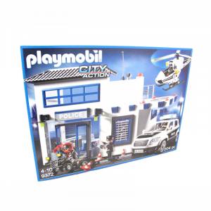 PLAYMOBIL 9372 City Action - Polizeistation mit Hubschrauber und Polizeifahrzeug