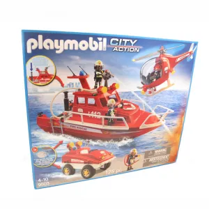 PLAYMOBIL 9503 City Action Feuerwehr Mega Set mit Unterwassermotor